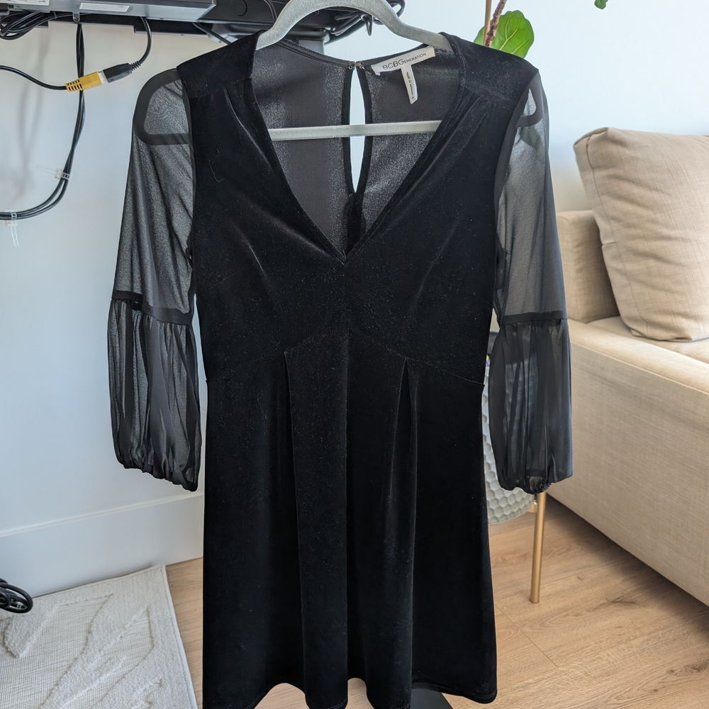 BCBGeneration Black Long Sleeve Dress